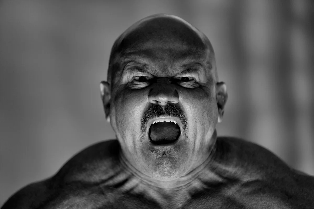 Athlete expressing emotion during a competition
