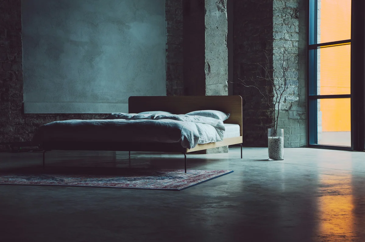 A humidifier set up in a bedroom to alleviate dry mouth at night A humidifier set up in a bedroom to alleviate dry mouth at night