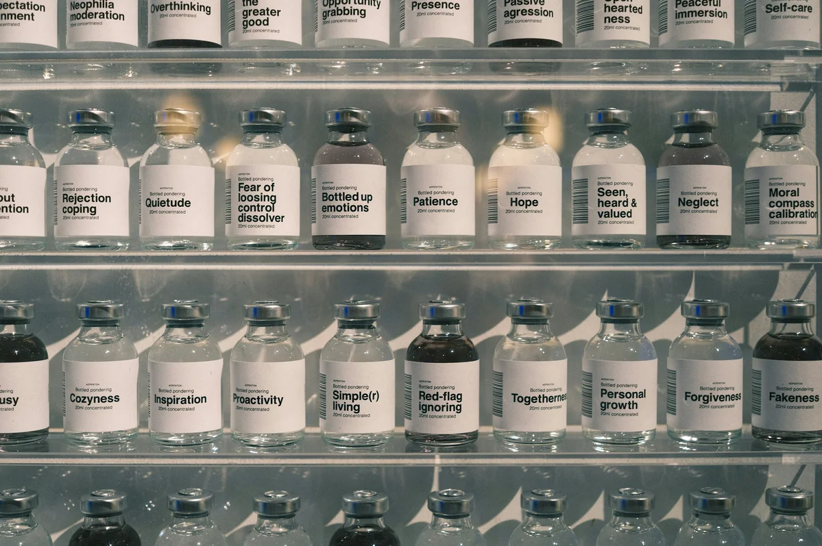 Various vials of dermal fillers used in foot aging treatments